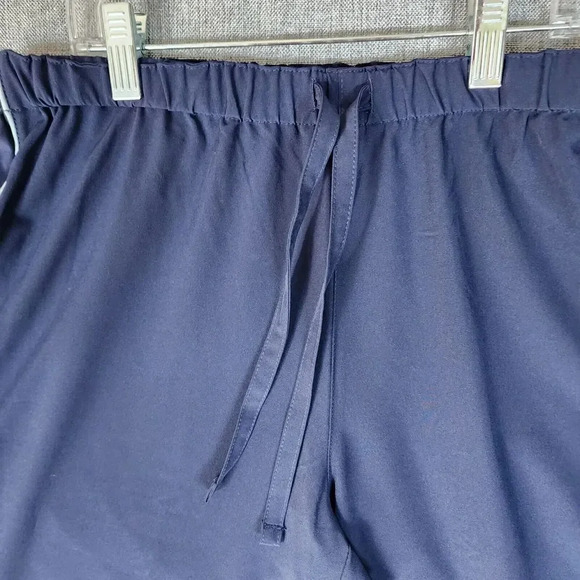 NWT Reebok Active Pant Women Medium Blue Polyester Elastic Waist CL Loose Capri - Picture 8 of 9